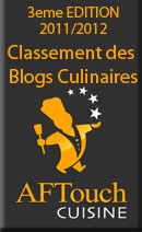 AFTouch cuisine, classement des blogs