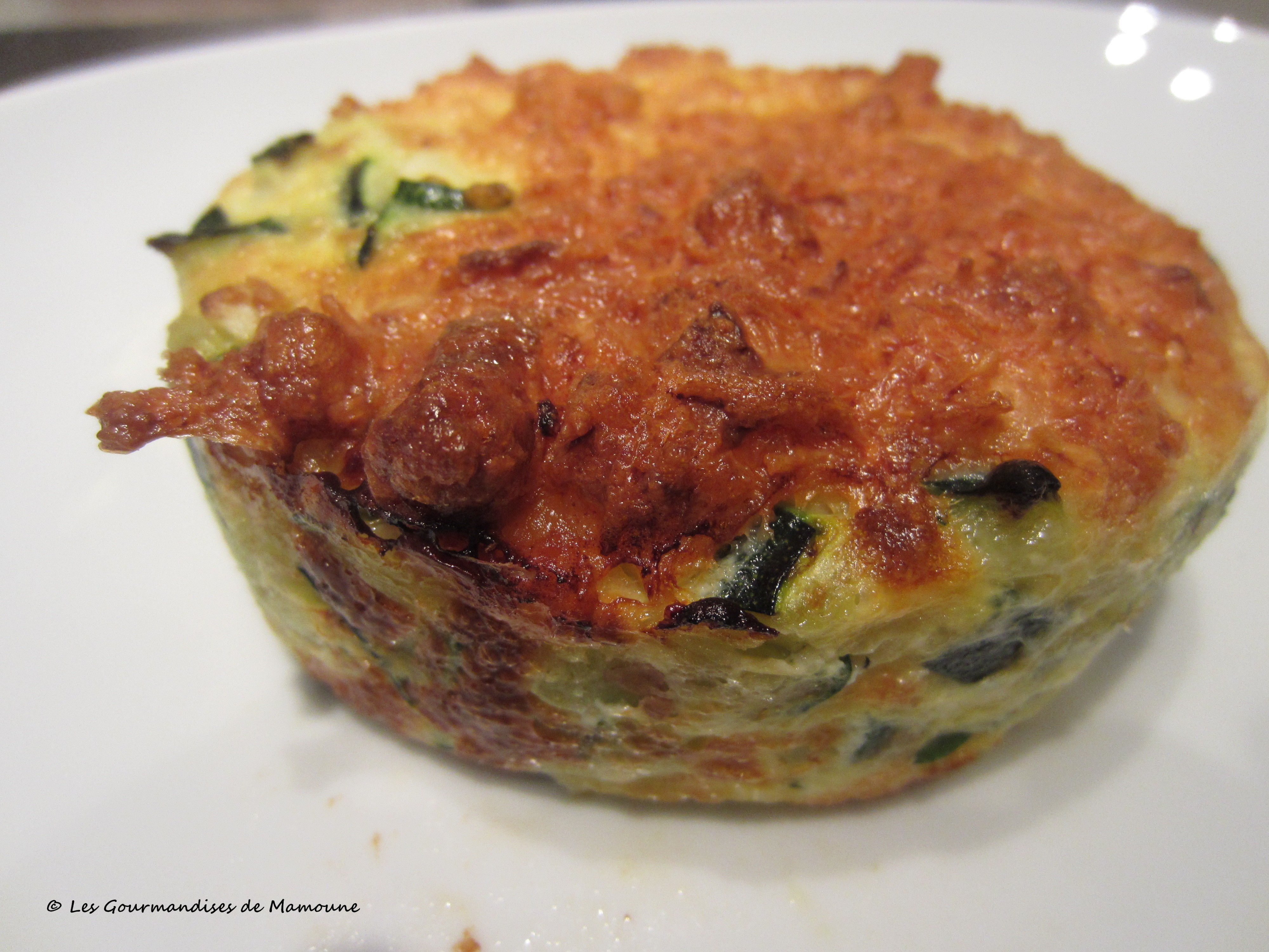 Flans de courgettes au chèvre Les gourmandises de Mamoune