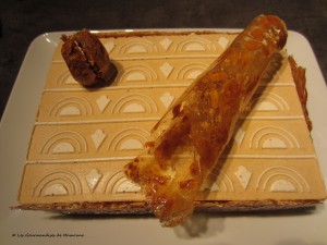 Entremets poire caramel