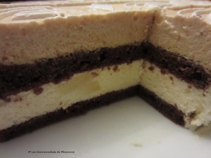 Entremets poire caramel