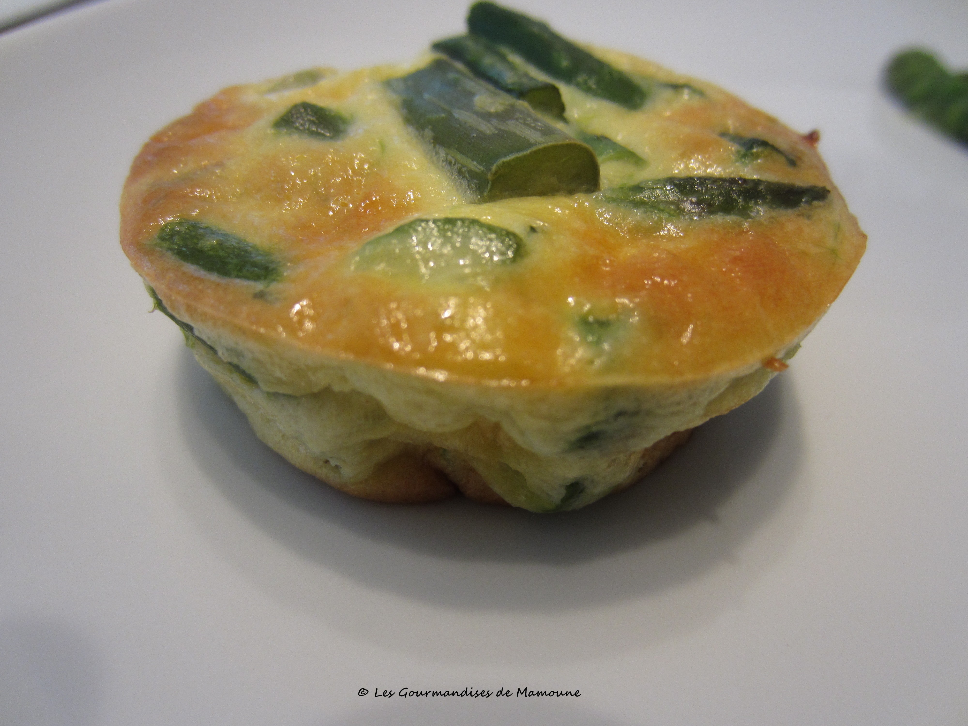 Petits flans aux asperges Les gourmandises de Mamoune