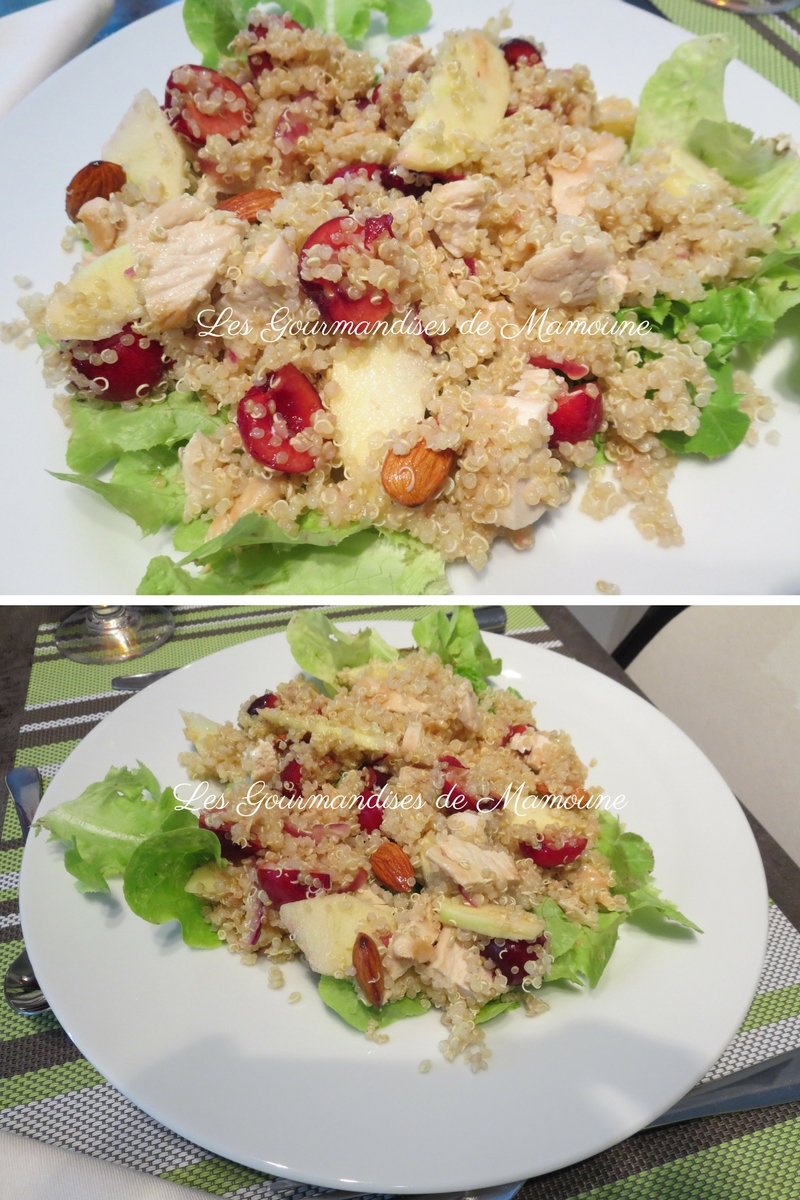 Salade folle au poulet (à IG bas) | Les gourmandises de Mamoune
